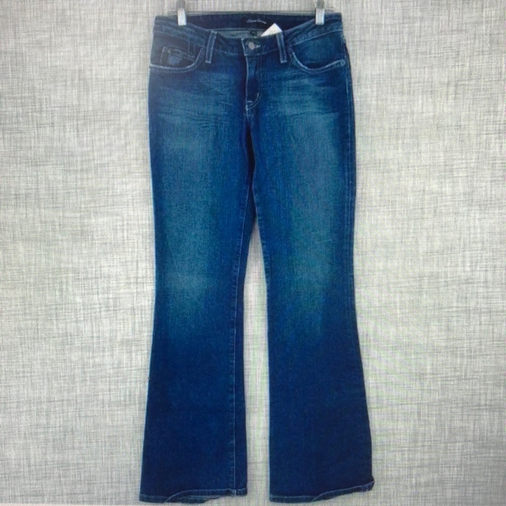 Kenneth Cole New York Blue Flare Wide Leg Jeans